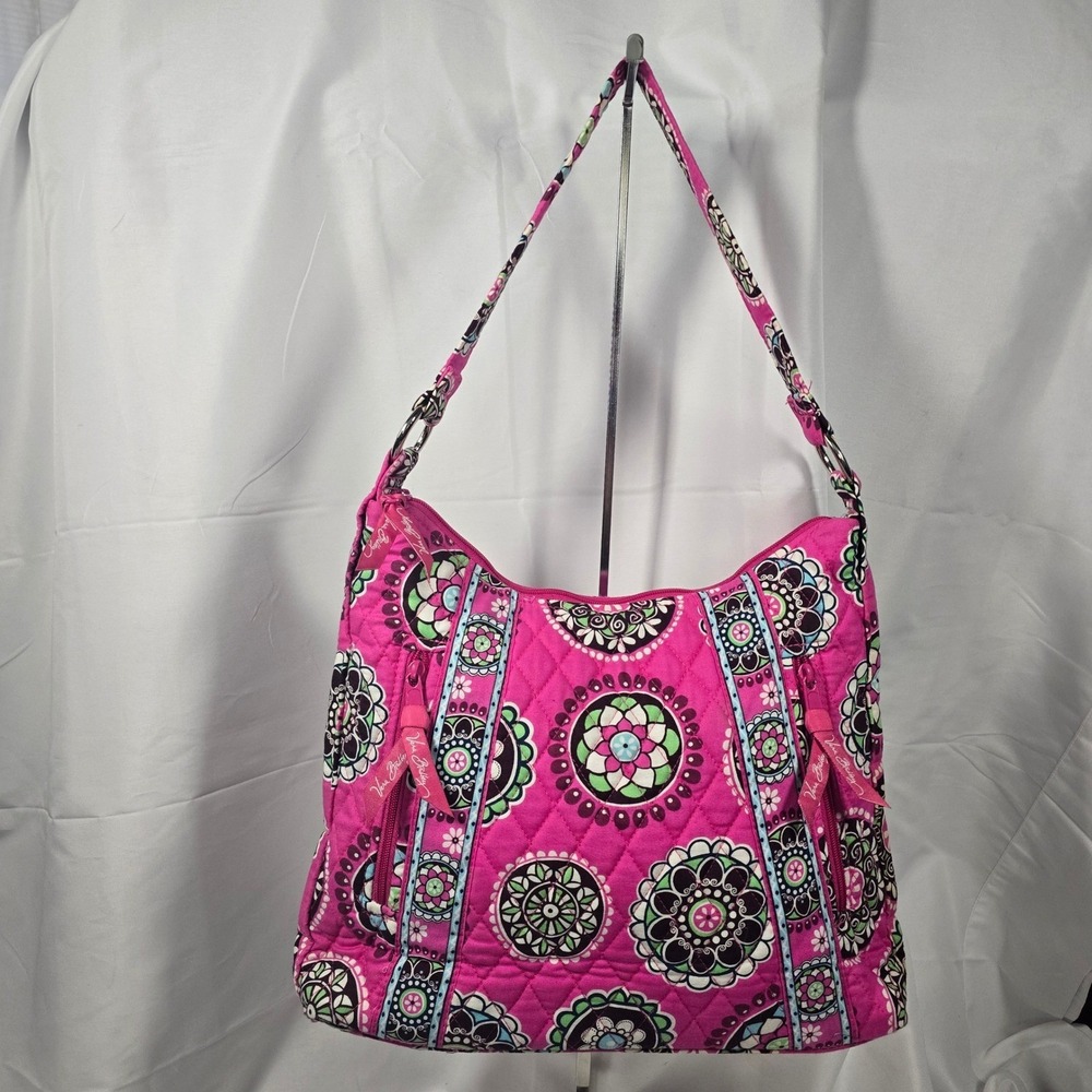 Vera Bradley Provencal Quilted Cotton Hobo Shoulder Bag Cottagecore Floral